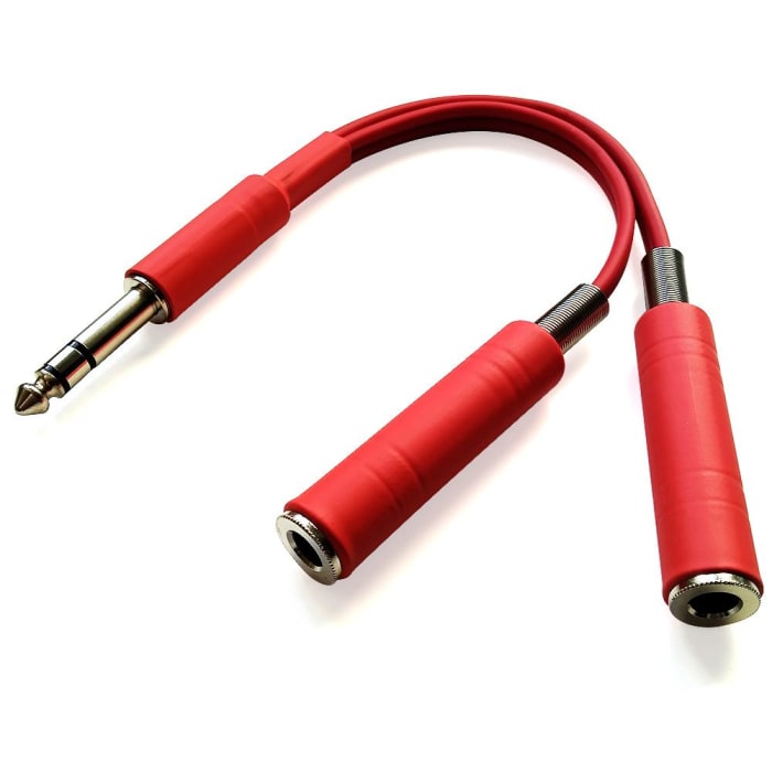 Adaptador P10 (macho) + 2 Jack P10 (J10 fêmea) (0)